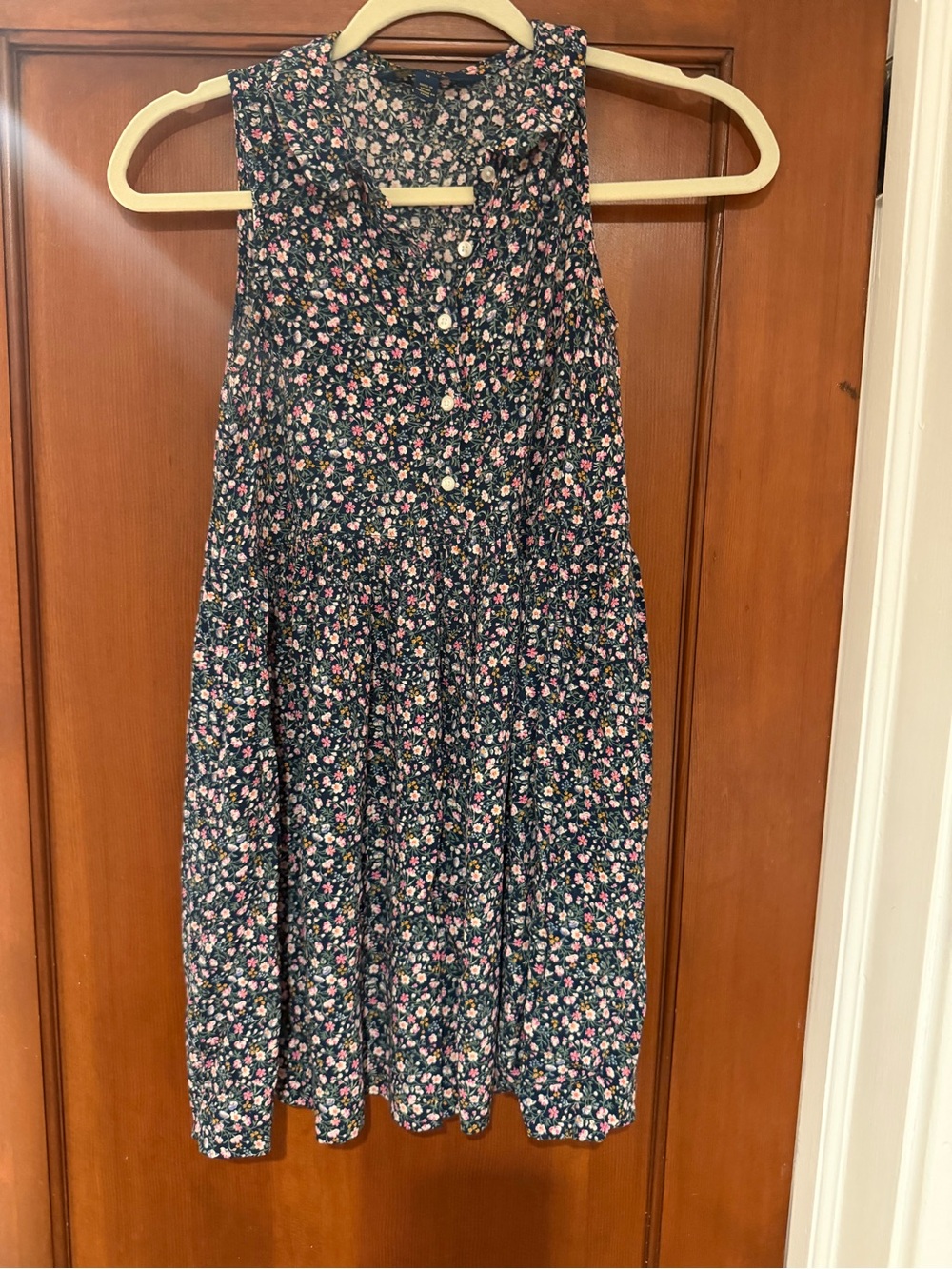 EUC Beautiful flowy navy floral Polo Ralph Lauren girls dress in size 12